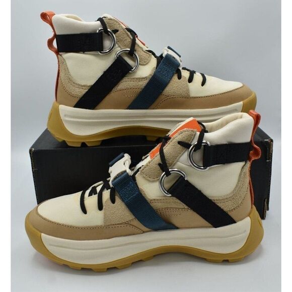 Sorel Womens Size 7 ONA 503 EQ Ceramic Chalk Mid Sneakers Boots Shoes - Picture 4 of 12